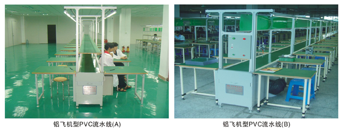 飛機臺皮帶流水線